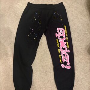 Black Sp5der Pants